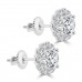 2.05 Ct Ladies Round Cut Diamond Stud Earring In 14 kt White Gold